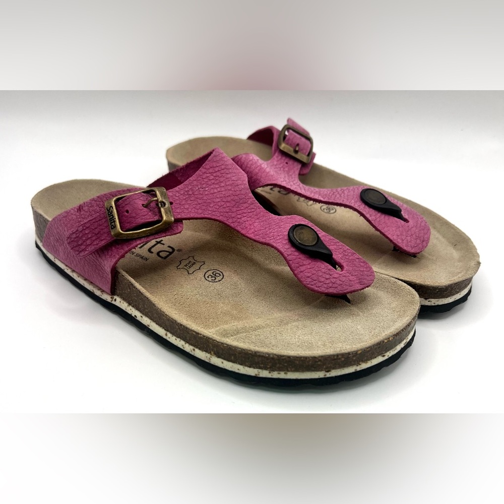 Sanita Bio Bora Bora Rose Sandals-Size:36,‎ Pink/Tan/Black